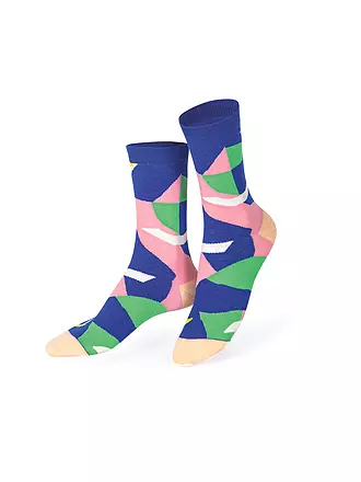 EAT MY SOCKS | Socken 36-45 3er Pkg. FRESH EGGS  Blaugruenrosa | 